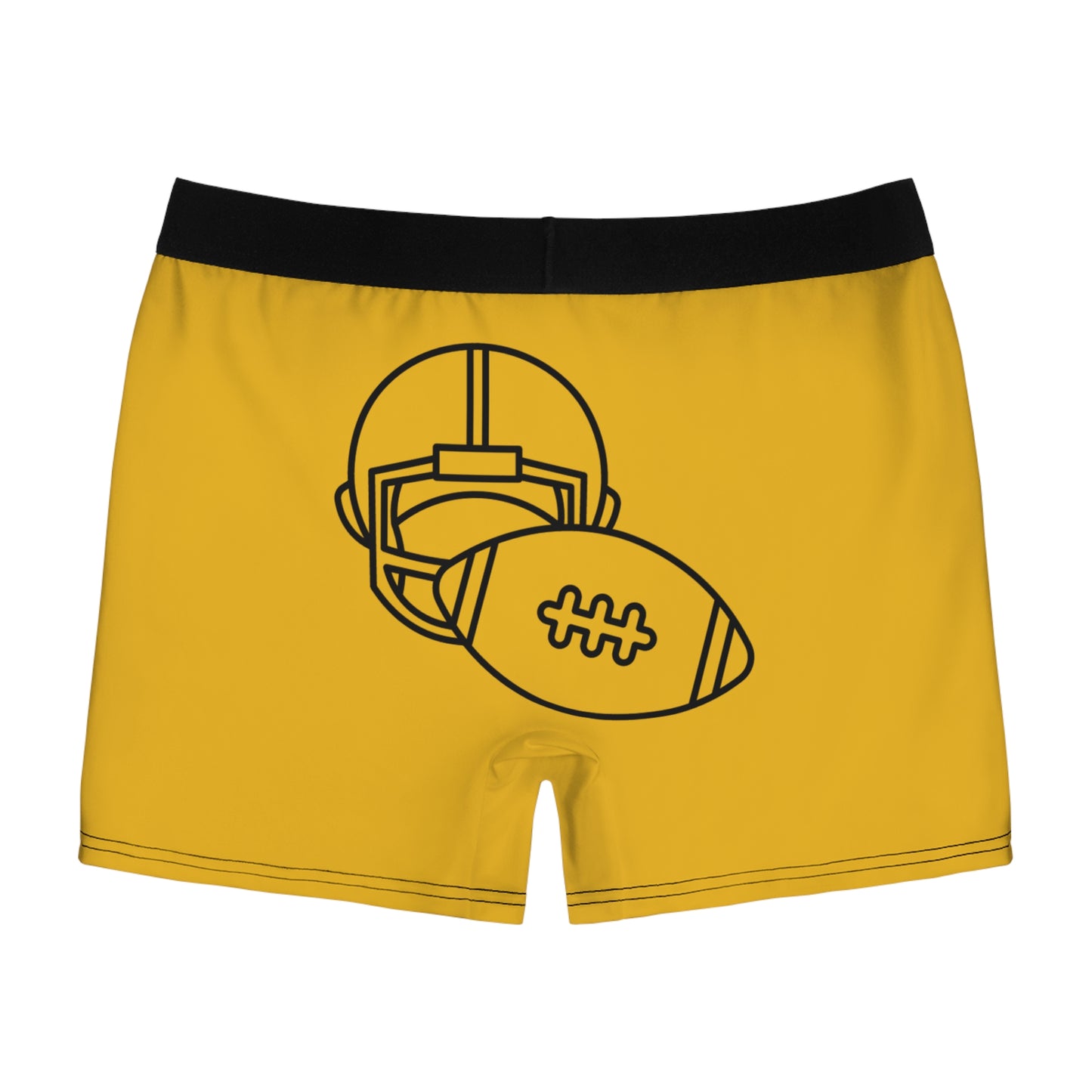 Men's Boxer Briefs Football Yellow