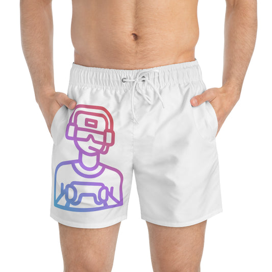 Swim Trunks: Gaming White