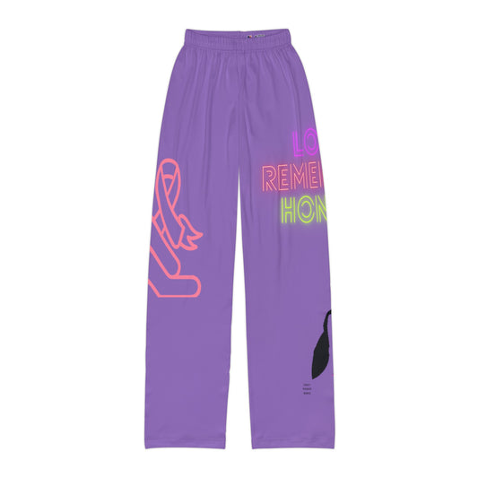 Kids Pajama Pants: Fight Cancer Lite Purple