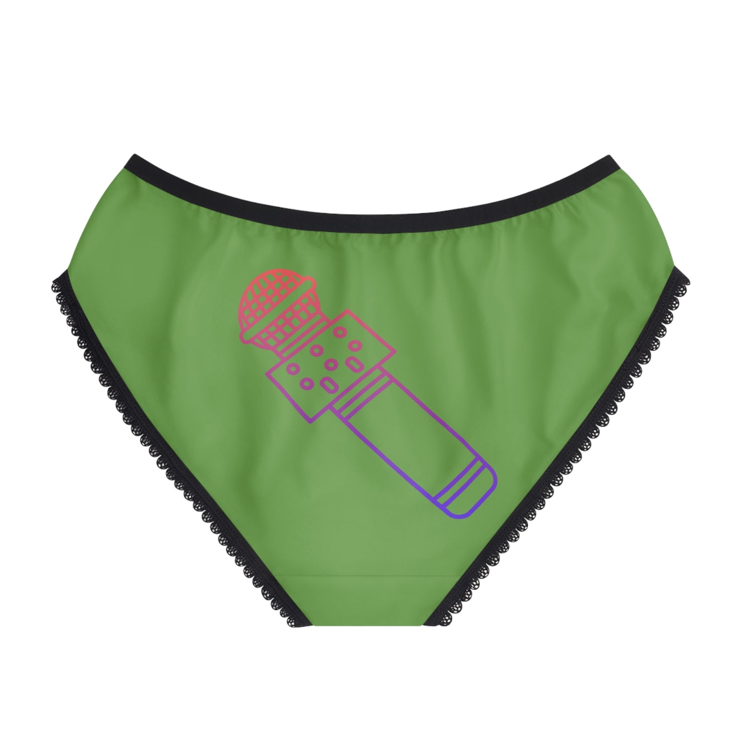 Women's Briefs: Music Green