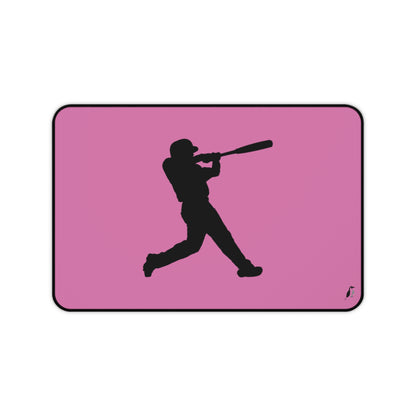 Desk Mat: Baseball Lite Pink