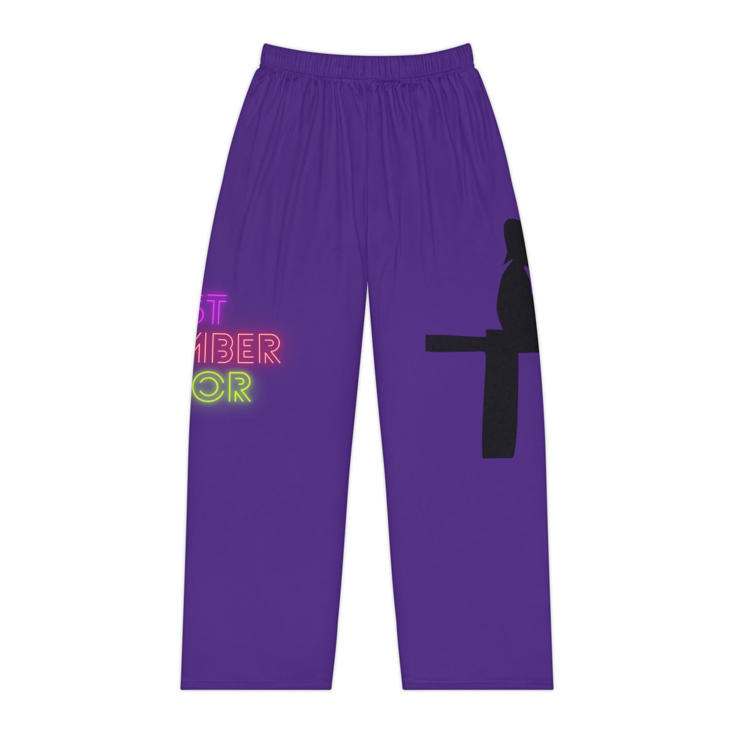 Women's Pajama Pants: Fishing Purple