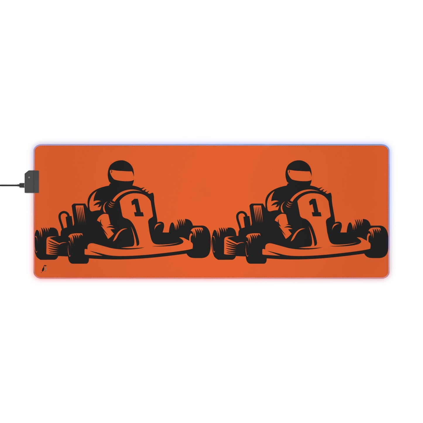 LED Gaming Mouse Pad: Racing Orange