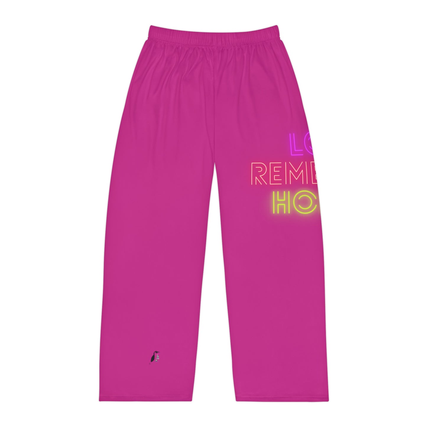 Men's Pajama Pants: Lost Remember Honor Pink