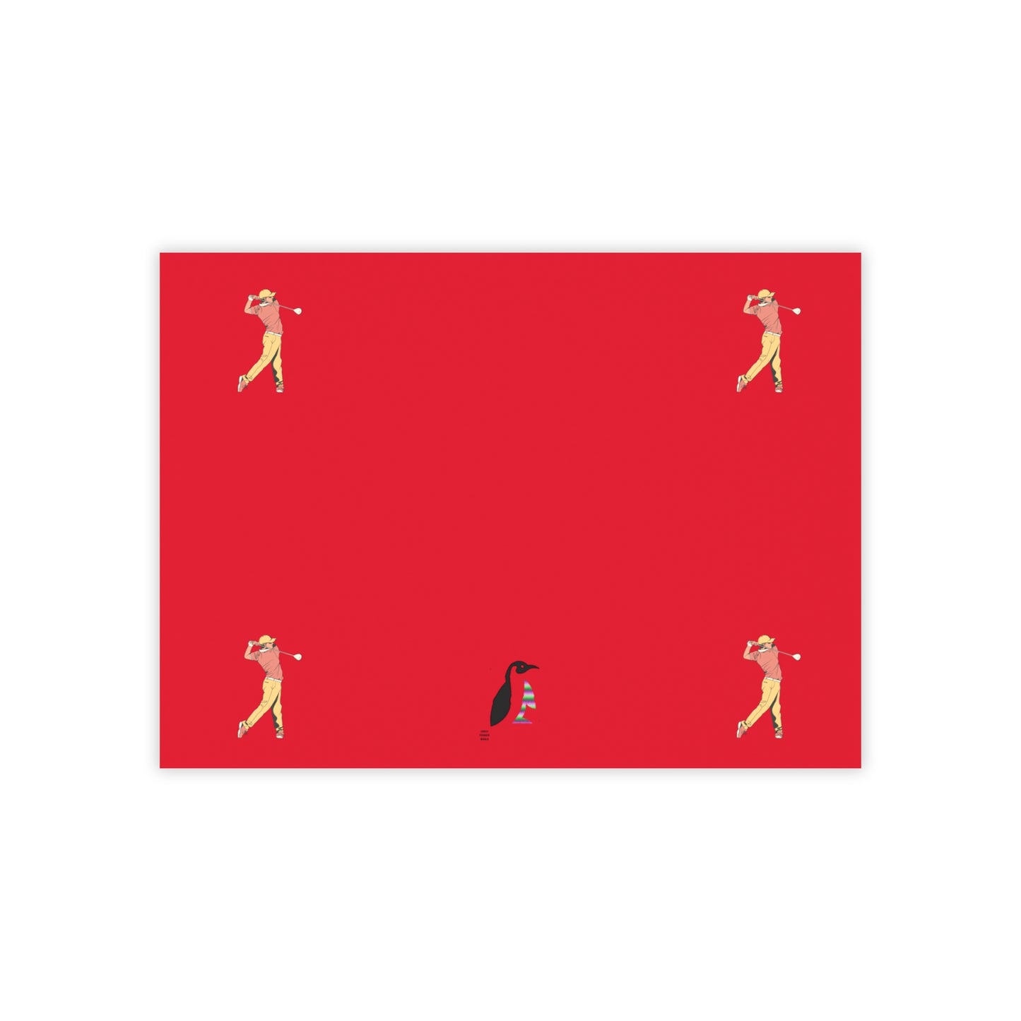 Post-it® Note Pads: Golf Dark Red