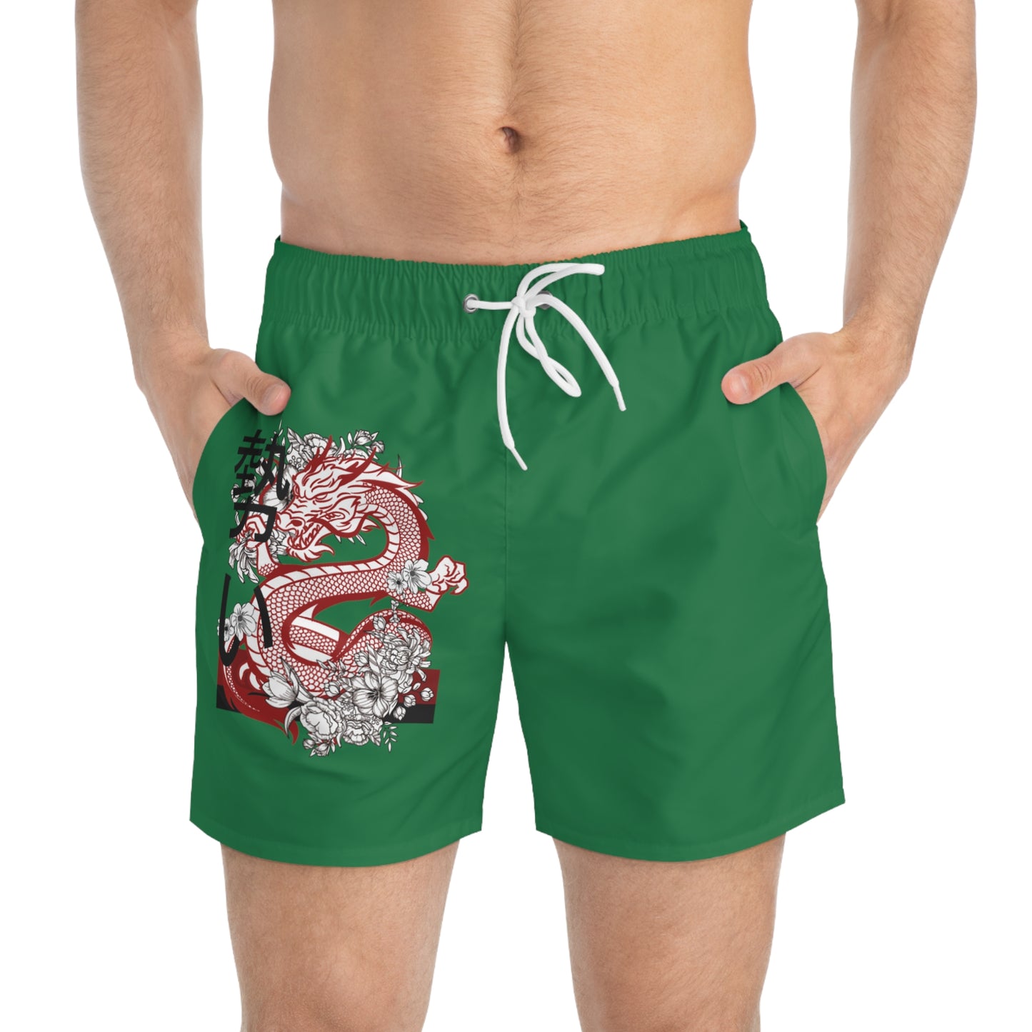 Swim Trunks: Dragons Dark Green