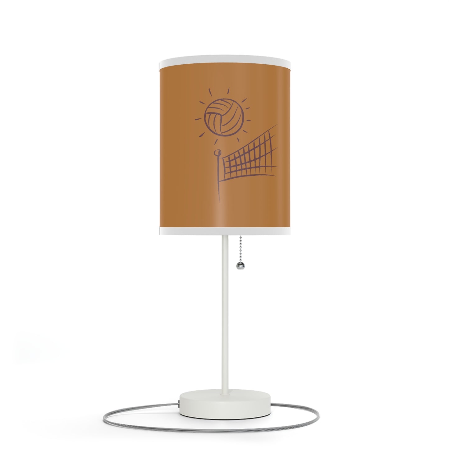 Lamp on a Stand, US|CA plug: Volleyball Lite Brown