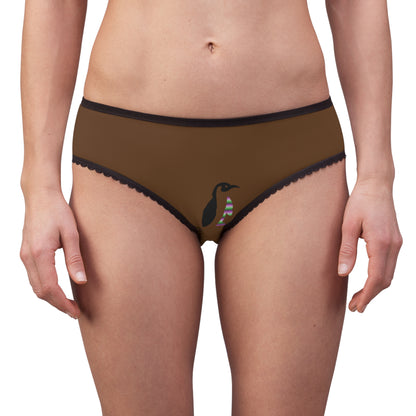 Women's Briefs: Skateboarding Brown