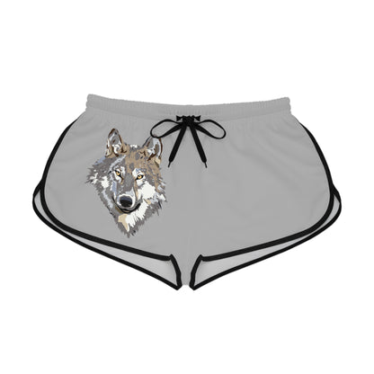 Women's Relaxed Shorts: Wolves Lite Grey