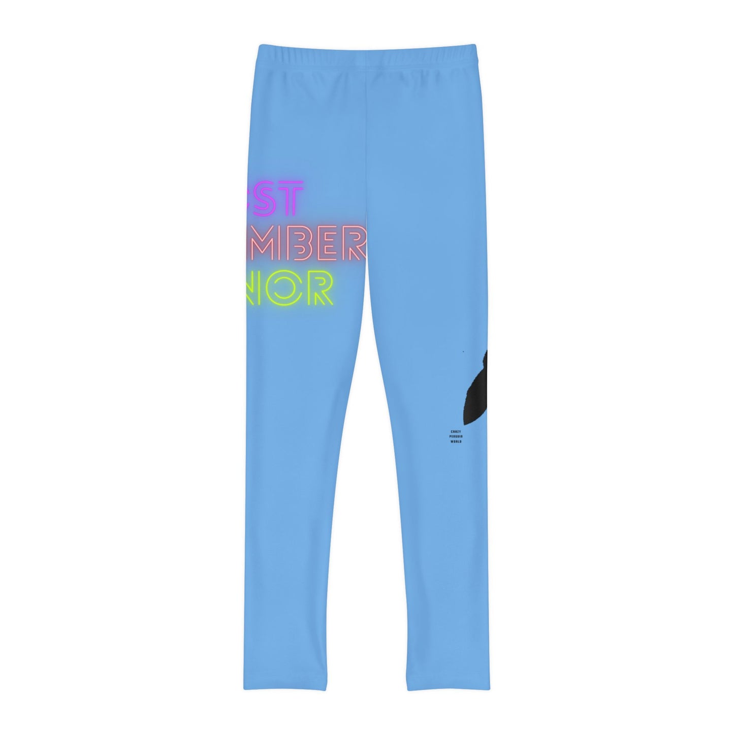 Youth Full-Length Leggings: Lost Remember Honor Lite Blue