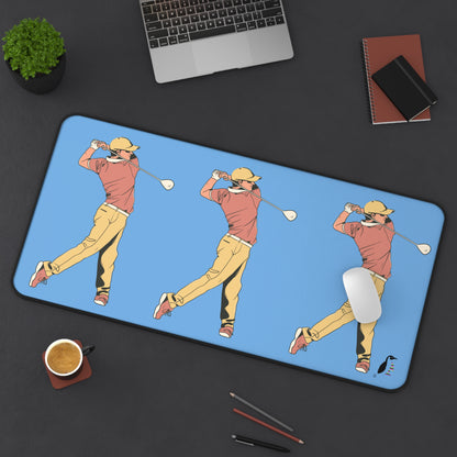 Desk Mat: Golf Lite Blue