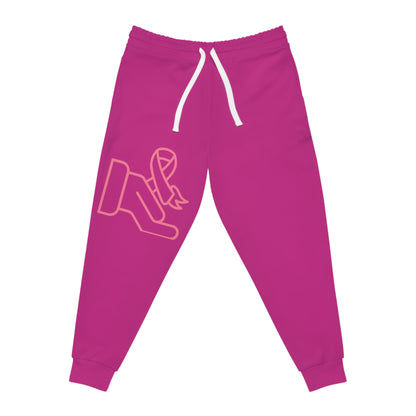 Athletic Joggers: Fight Cancer Pink