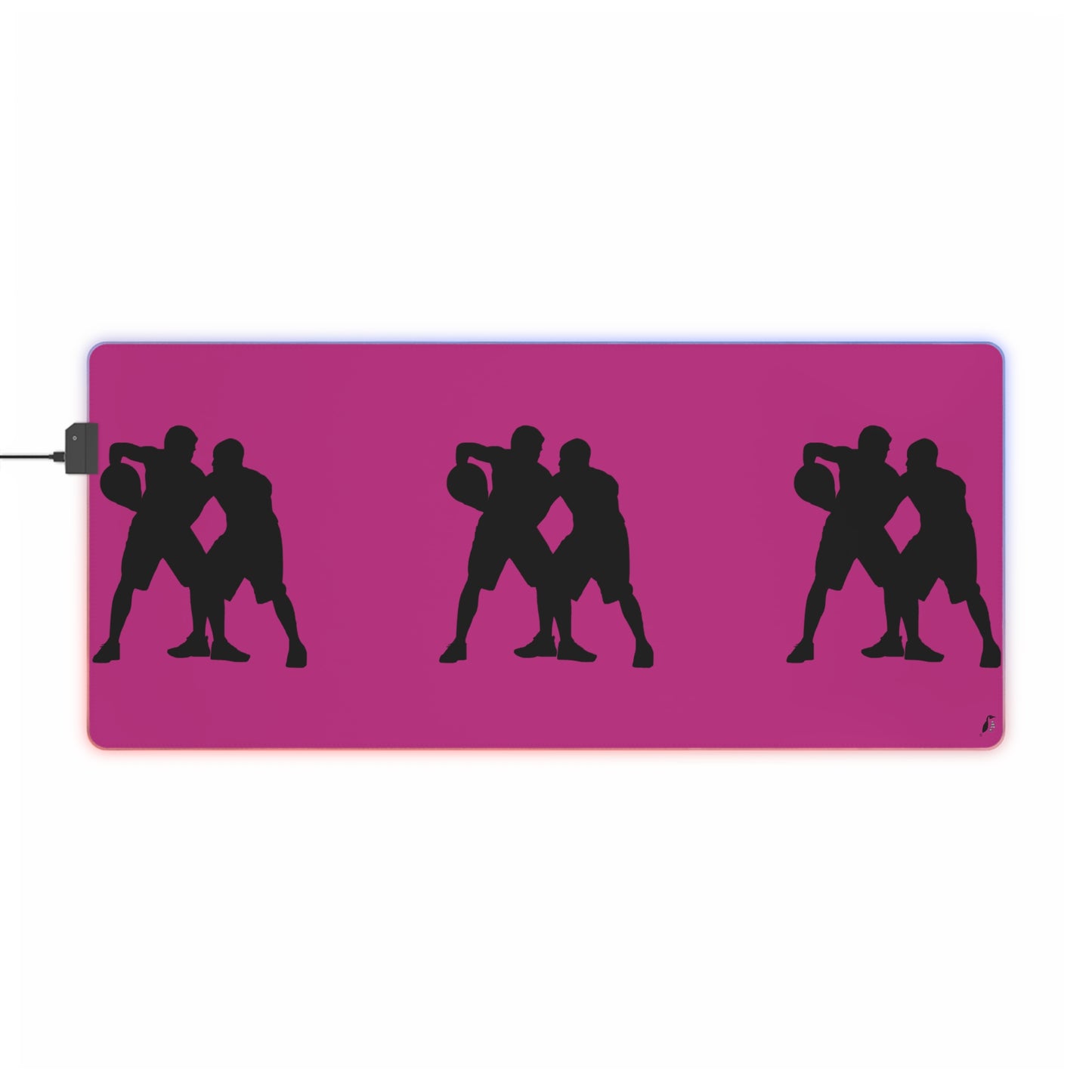 LED Gaming Mouse Pad: Basketball Pink