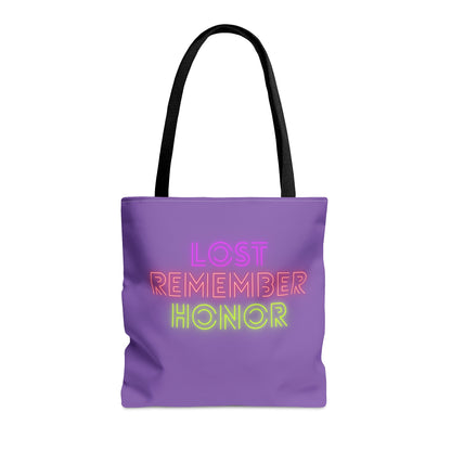 Tote Bag: Lost Remember Honor Lite Purple