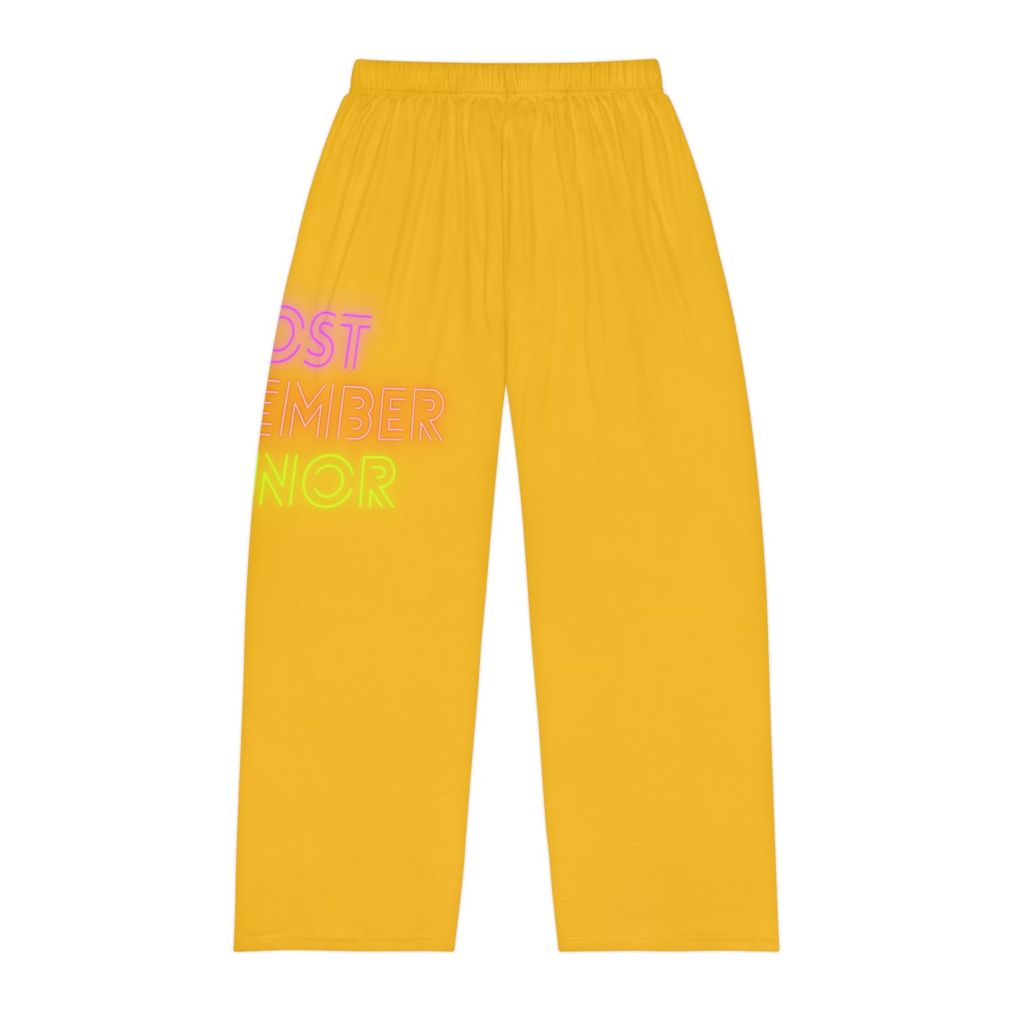 Men's Pajama Pants: Lost Remember Honor Yellow