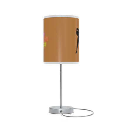 Lamp on a Stand, US|CA plug: Basketball Lite Brown