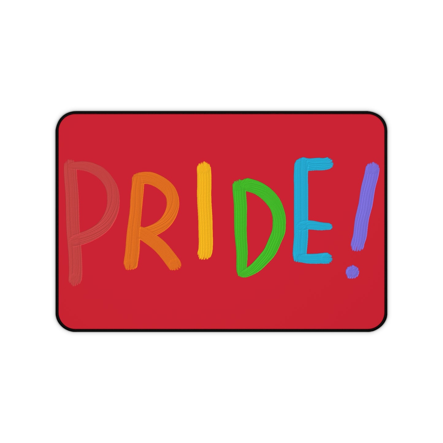 Desk Mat: LGBTQ Pride Dark Red