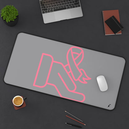 Desk Mat: Fight Cancer Grey