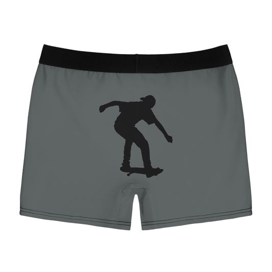 Men's Boxer Briefs: Skateboarding Dark Grey