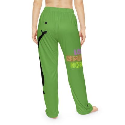 Women's Pajama Pants: Tennis Green