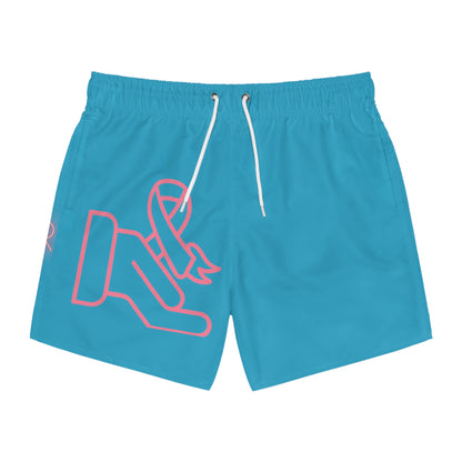 Swim Trunks: Fight Cancer Turquoise