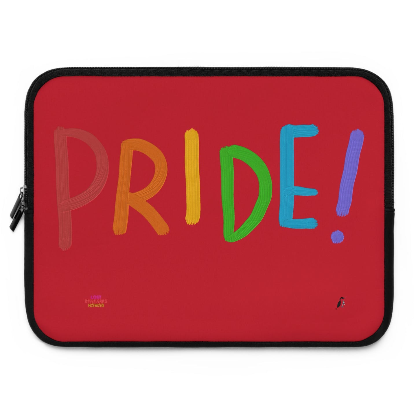 Laptop Sleeve: LGBTQ Pride Dark Red