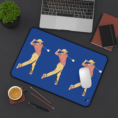 Desk Mat: Golf Dark Blue