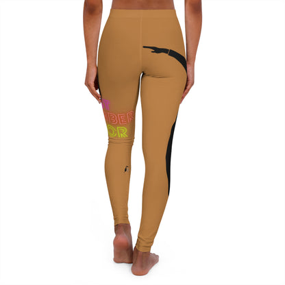 Women's Spandex Leggings: Dance Lite Brown