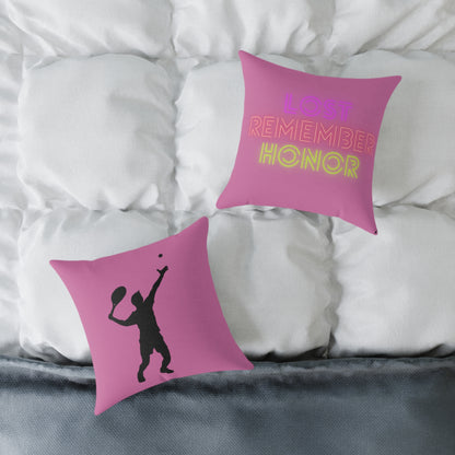 Spun Polyester Pillow: Tennis Lite Pink