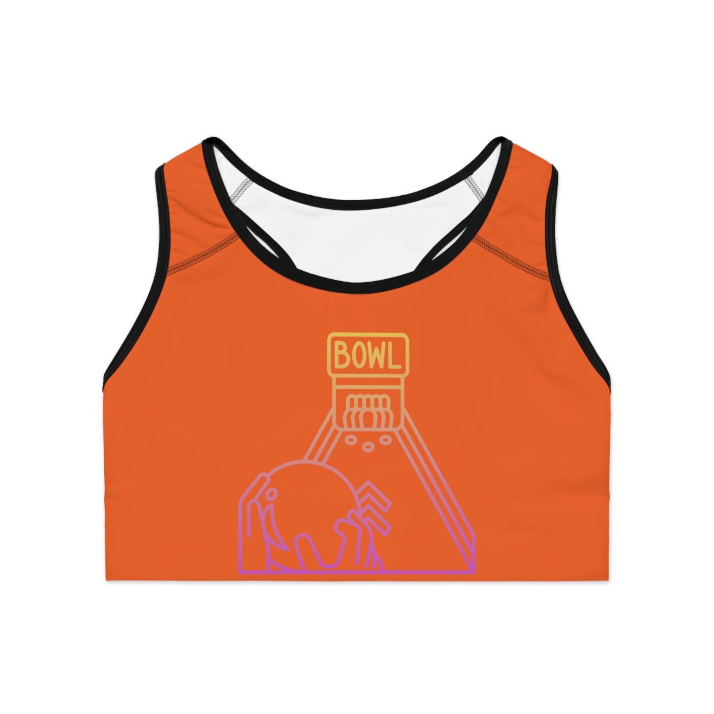 Sports Bra: Bowling Orange