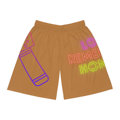 Basketball Shorts: Music Lite Brown