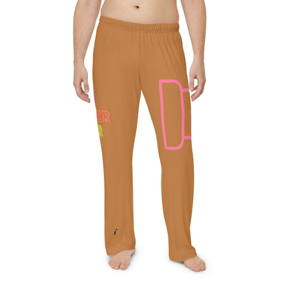 Men's Pajama Pants: Fight Cancer Lite Brown