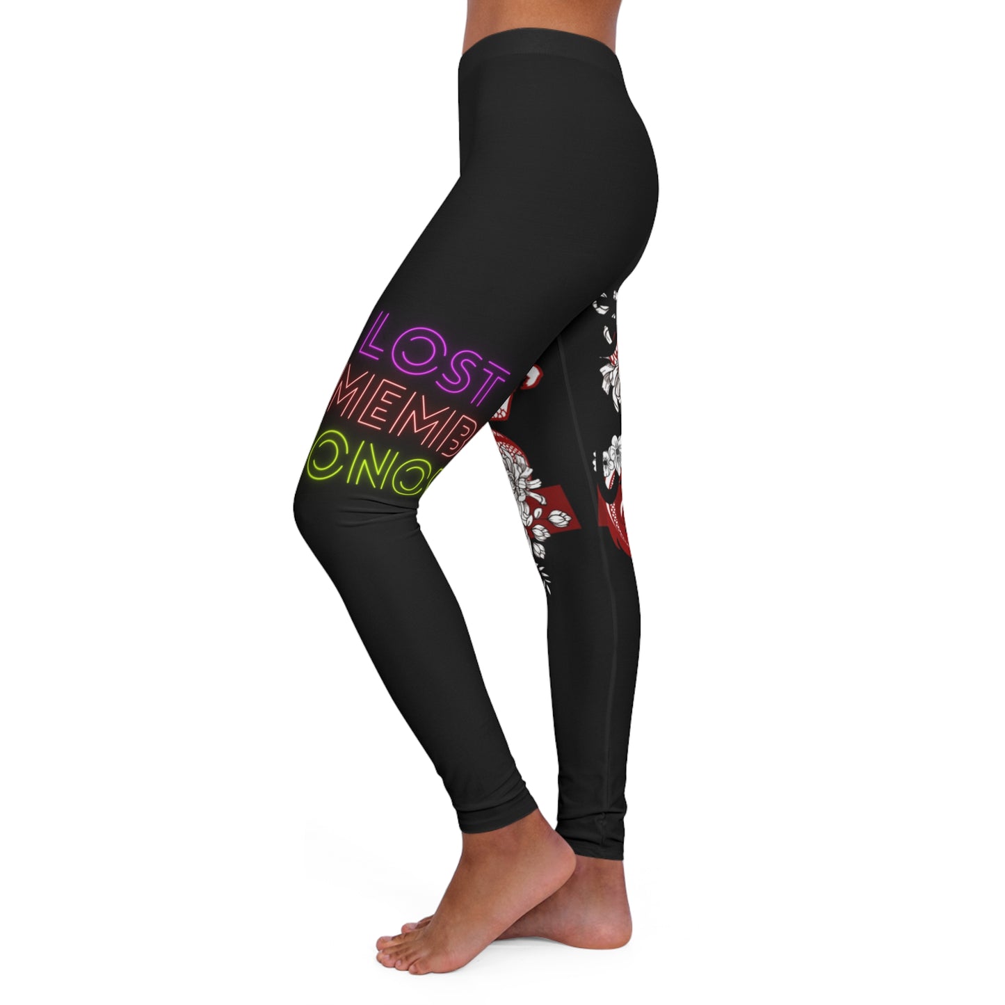 Women's Spandex Leggings: Dragons Black