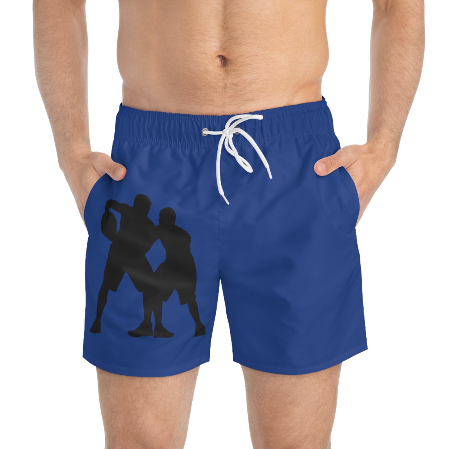 Swim Trunks: Basketball Dark Blue