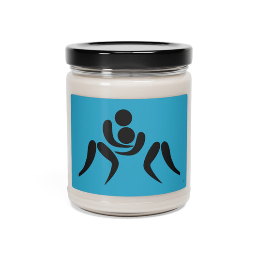 Scented Soy Candle, 9oz: Wrestling Turquoise