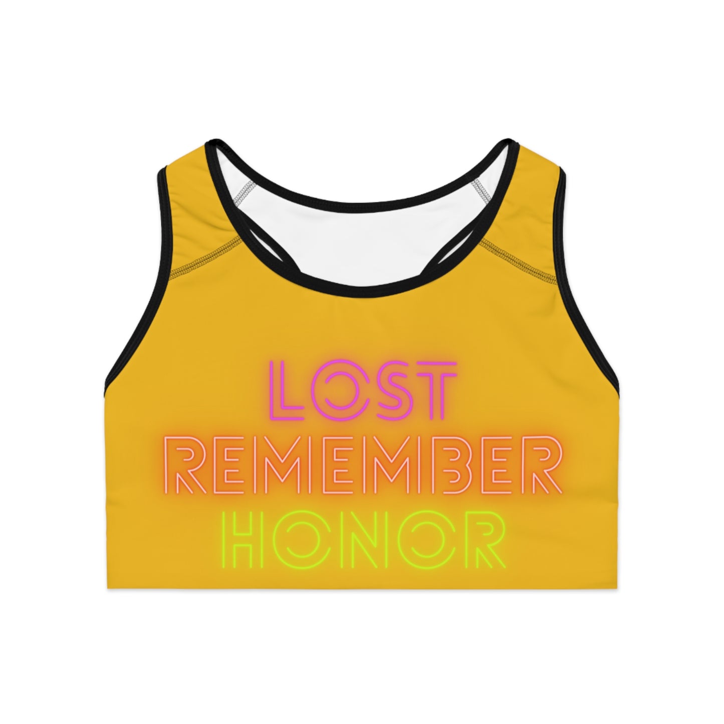 Sports Bra: Lost Remember Honor Yellow