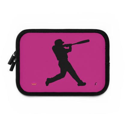 Laptop Sleeve: Baseball Pink