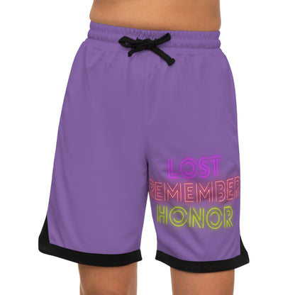 Basketball Rib Shorts: Lost Remember Honor Lite Purple