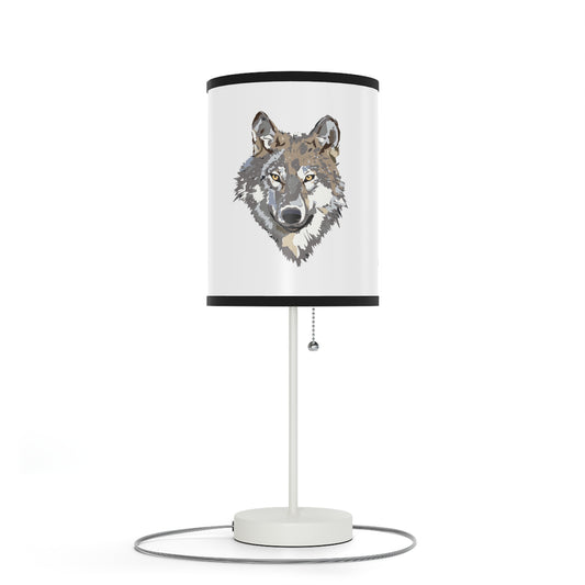 Lamp on a Stand, US|CA plug: Wolves White