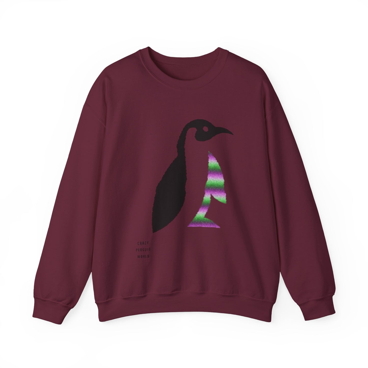 Heavy Blend™ Crewneck Sweatshirt: Crazy Penguin World Logo #1