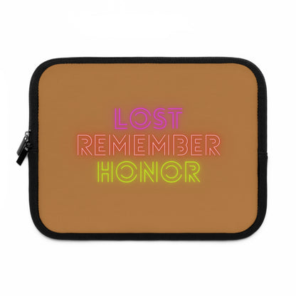 Laptop Sleeve: Lost Remember Honor Lite Brown