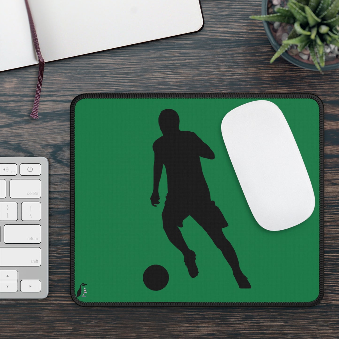 Gaming Mouse Pad: Soccer Dark Green