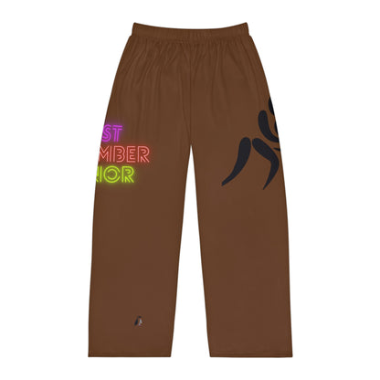 Men's Pajama Pants: Wrestling Brown