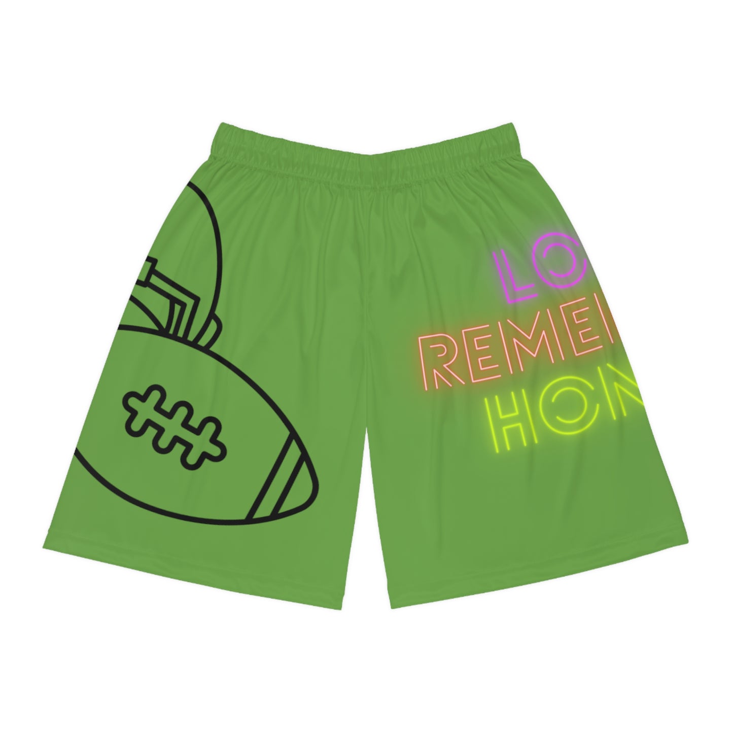 Basketball Shorts: Football Green