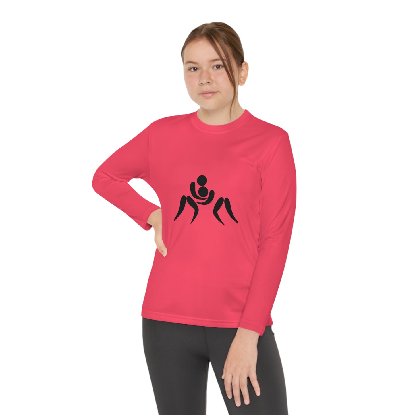 Youth Long Sleeve Competitor Tee: Wrestling