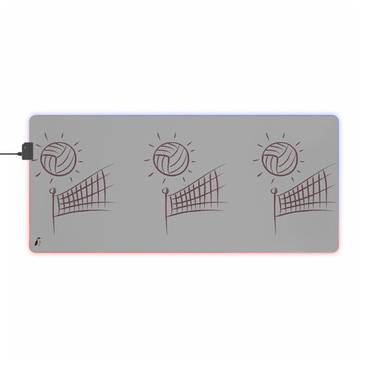 LED Gaming Mouse Pad: Volleyball Lite Grey
