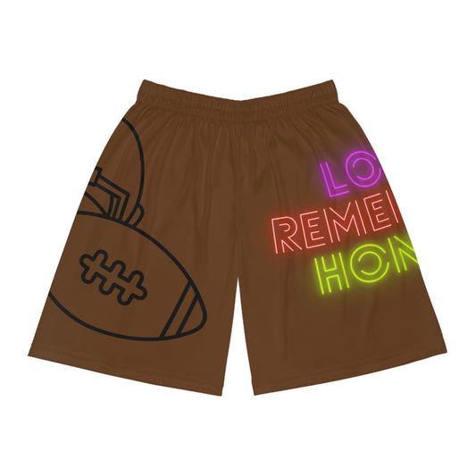 Basketball Shorts: Football Brown