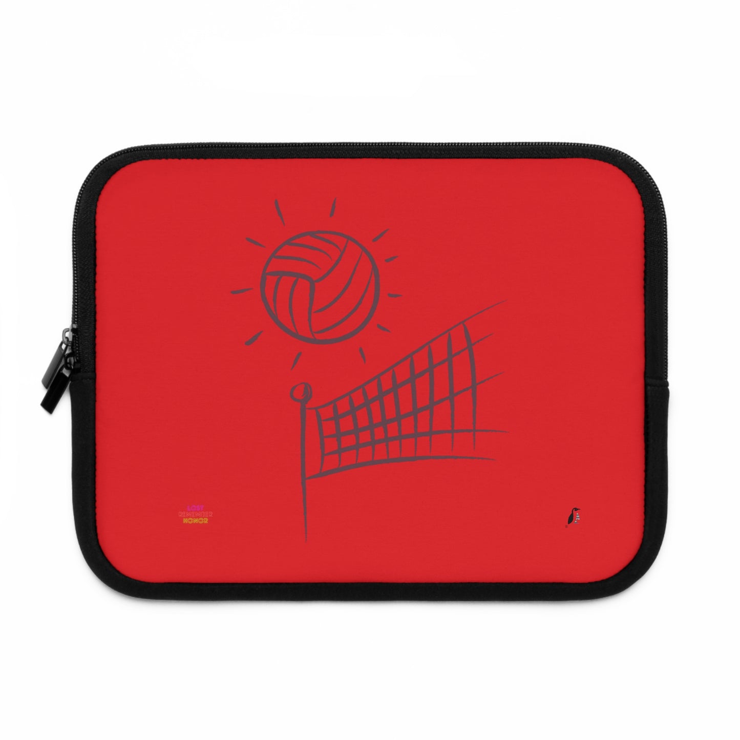 Laptop Sleeve: Volleyball Red