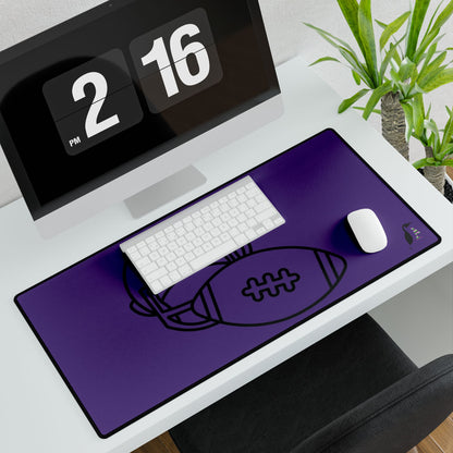 Desk Mats: Football Purple