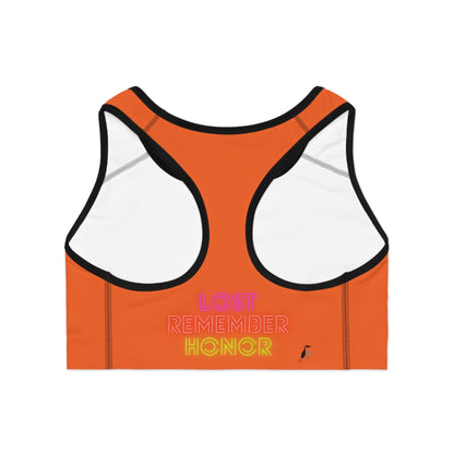 Sports Bra: Music Orange